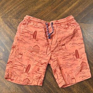 Mini Boden Coral Surf Print boys Shorts 9Y